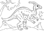 Malvorlagen Dinosaurier - Parasaurolophus