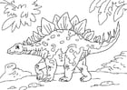 Malvorlage  Dinosaurier - Stegosaurus