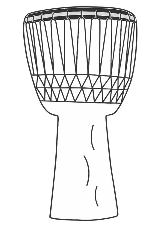 Malvorlage  Djembe