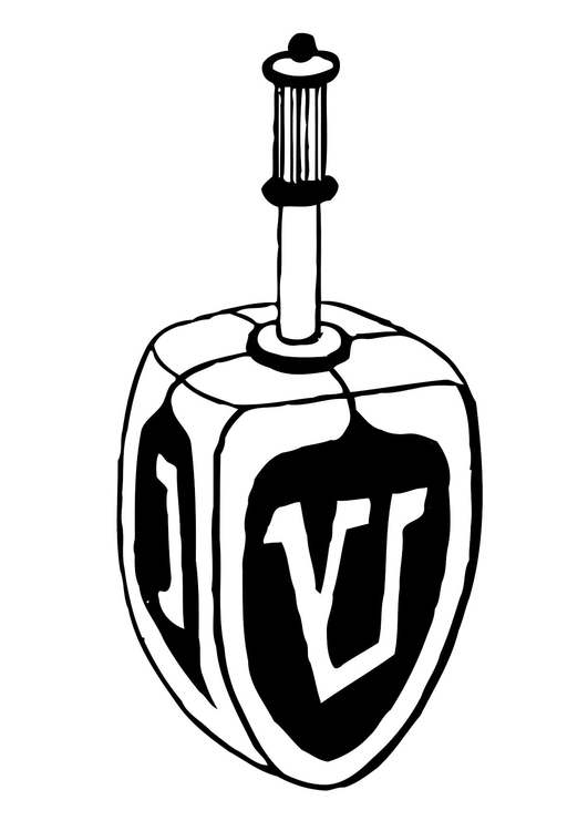 Malvorlage  Dreidel