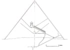 Malvorlagen Durchschnitt der Cheopspyramide in Gizeh