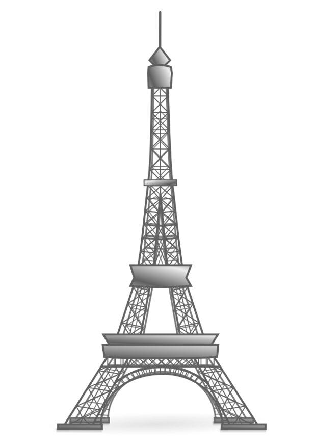 Malvorlage Eiffelturm Frankreich Kostenlose
