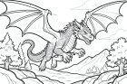 ein fliegender Drache