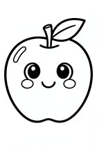 ein fröhlicher Apfel