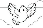 ein kleiner Vogel in der Luft