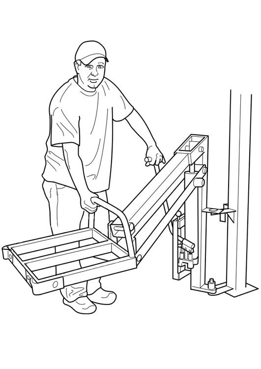 einen hydraulischen Lift bedienen