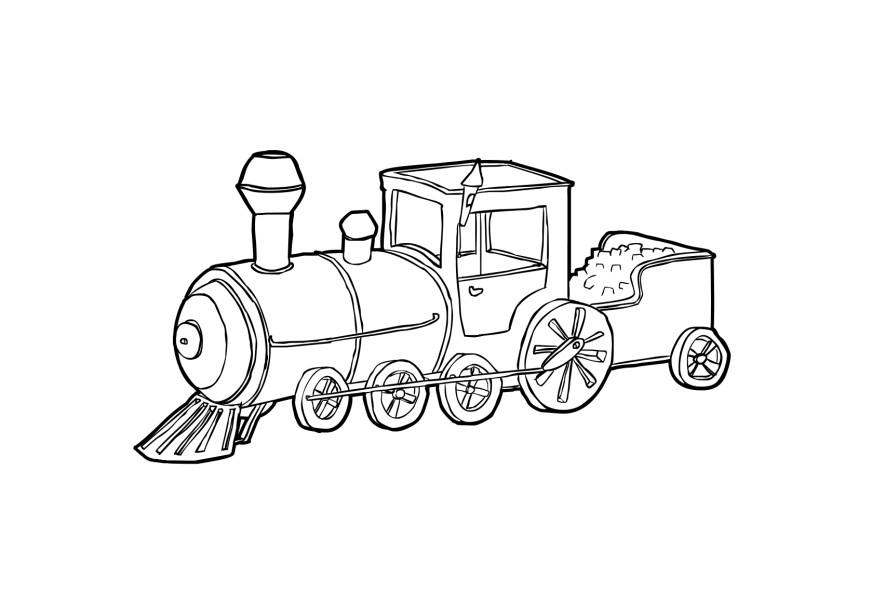 Bahn Malvorlage
