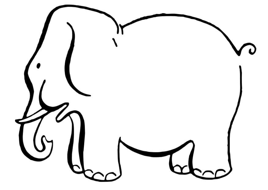 Malvorlage  Elefant