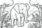 Elefant im Wald
