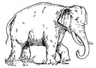 Malvorlagen Elefant
