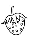 Malvorlage  Erdbeere