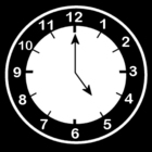 malvorlage es ist 5 Uhr