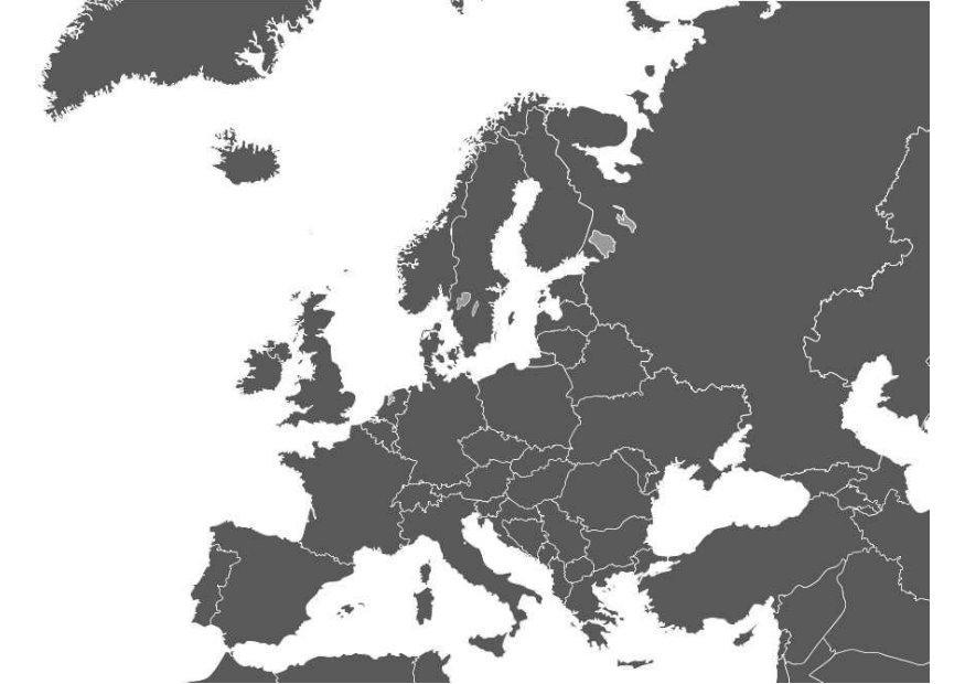 Malvorlage  Europakarte
