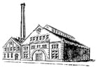 Malvorlage  Fabrik