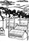 Malvorlagen Fabrike - Luftverschmutzung