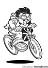 malvorlage Fahrradfahrer