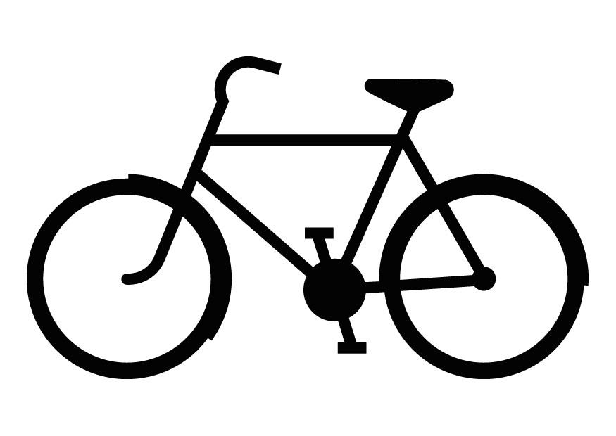 Malvorlage  Fahrradsilhouette