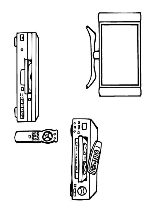 Fernseher, Videoplayer, DVD-Player