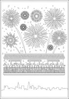 Malvorlage feuerwerk