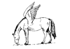 Malvorlagen fliegendes Pferd