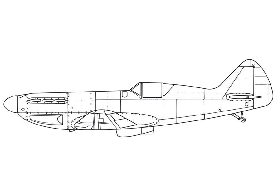 Malvorlage  Flugzeug - D551