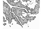 Malvorlagen Flussdelta