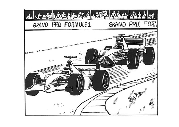 Malvorlage  Formel 1
