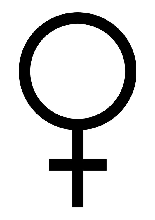 Malvorlage  Frauensymbol