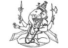 Malvorlagen Ganesha