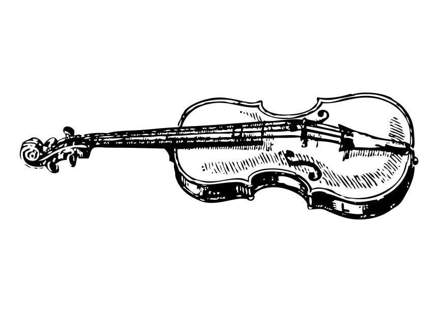 Malvorlage  Geige
