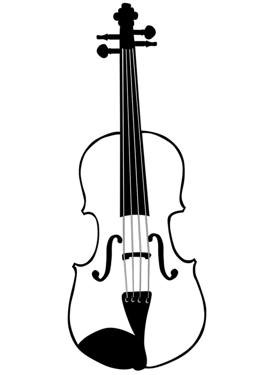 Malvorlage  Geige