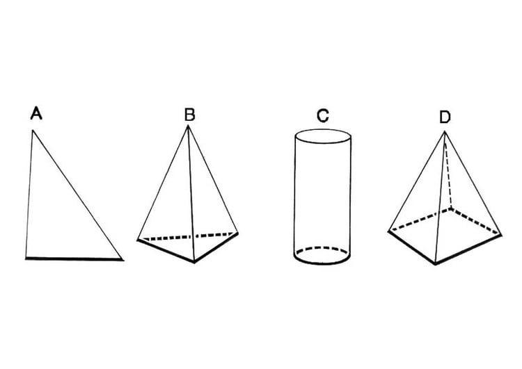 Malvorlage  geometrische Figuren - Basis