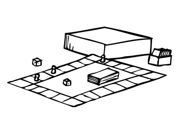 Malvorlage  Gesellschaftsspiel