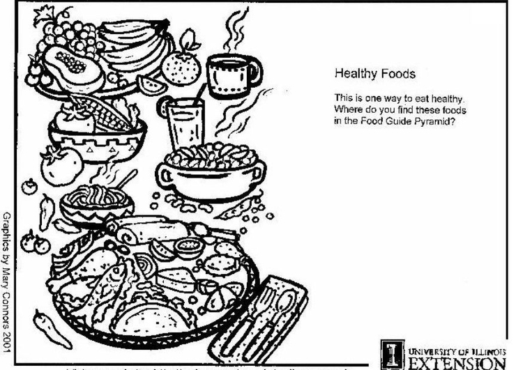 ausmalbilder gesunde ernährung