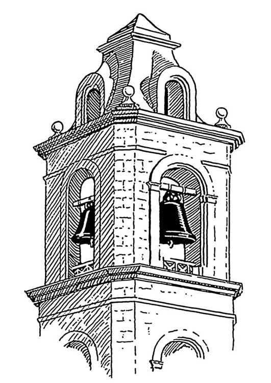 Malvorlage  Glockenturm - Belfort