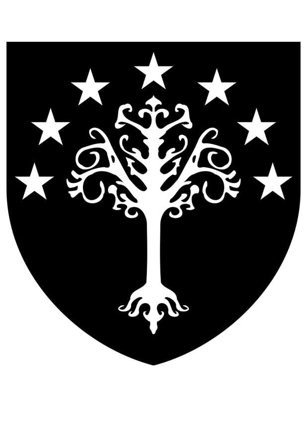 Malvorlage  Gondor Wappen