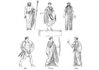 Griechische Priester und Götter