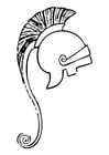 Malvorlage  griechischer Helm