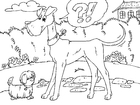 malvorlage grosser und kleiner Hund