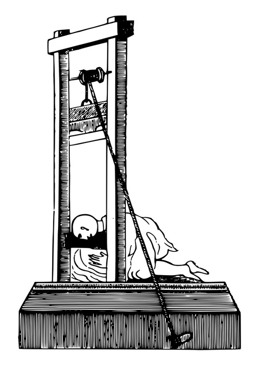 Malvorlage  Guillotine