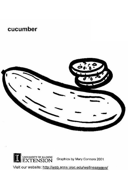 Malvorlage  Gurke