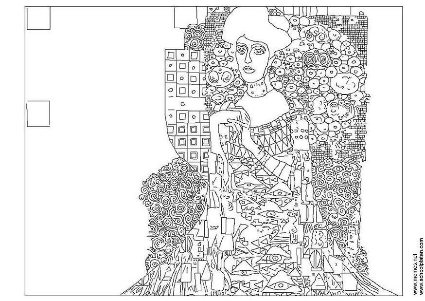 Malvorlage  Gustav Klimt