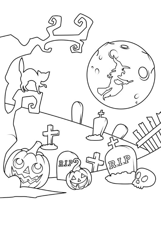 Halloween-Friedhof