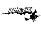 Malvorlagen Halloween - Hexe