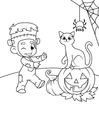 malvorlage Halloweenkostüm