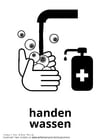 Malvorlagen Hände waschen
