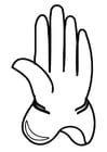 Malvorlage  Handschuh