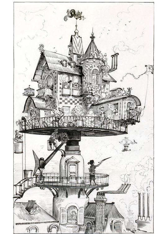 Malvorlage Haus der Zukunft - 1883 - Kostenlose ...