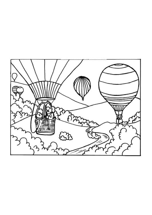 malvorlage heissluftballon  kostenlose ausmalbilder zum