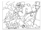 malvorlage Hexe